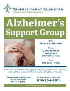Alzheimer’s support group generations at neighbors